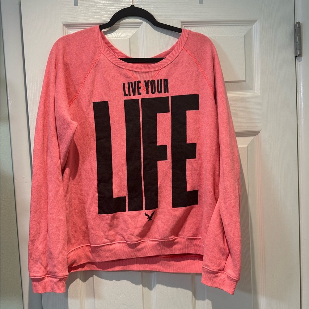 American Eagle Outfitters Coral Sweatshirt